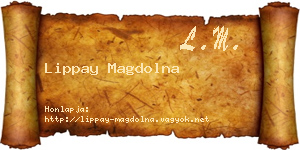 Lippay Magdolna névjegykártya