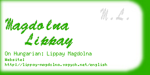 magdolna lippay business card